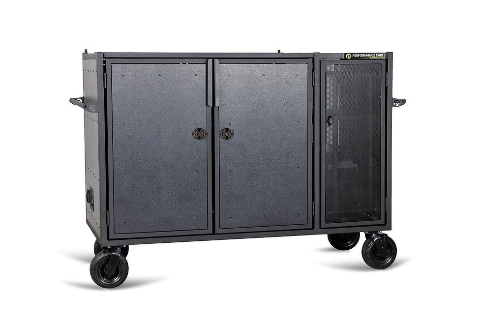Thumbnail: Performance Carts PCM-200e energy-series medium mixer cart back-right angle
