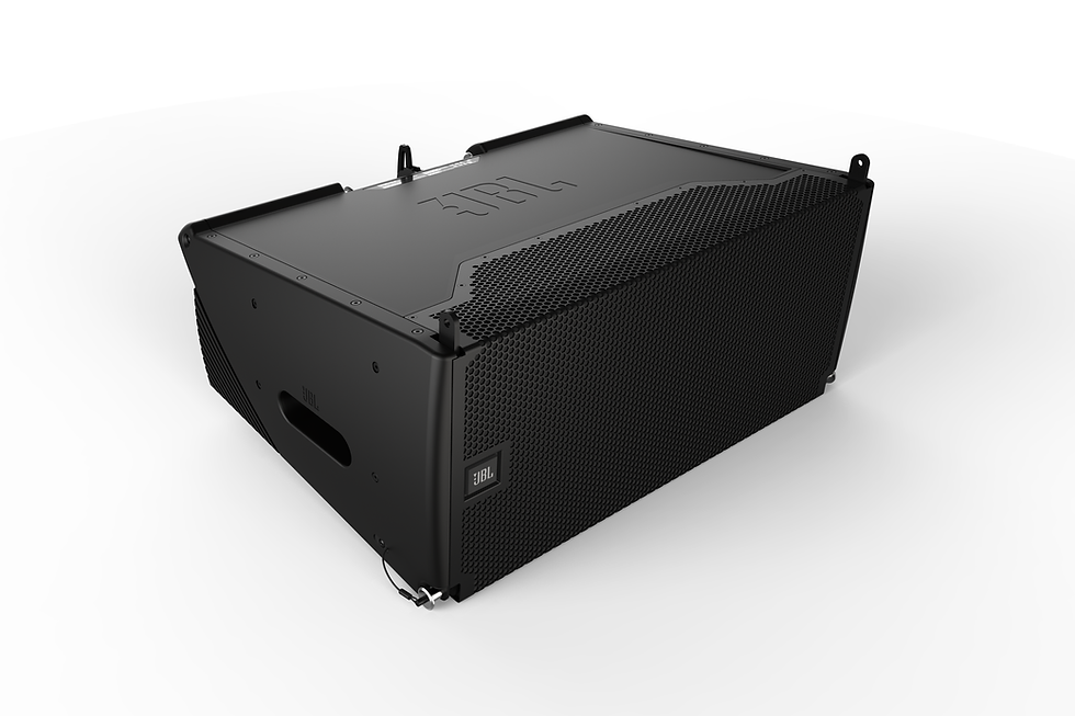 Thumbnail: JBL SRX910LA Dual 10-inch Powered Line Array Loudspeaker top-left view