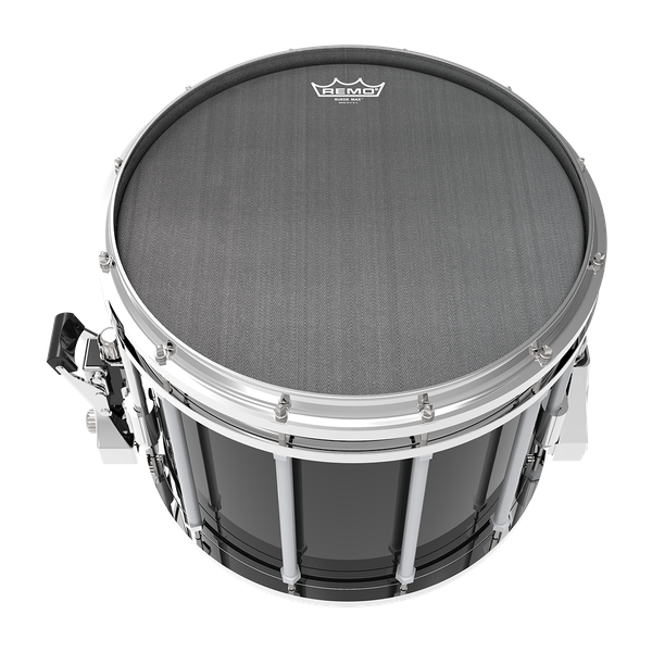 Thumbnail: Remo suede max marching snare drum head on instrument