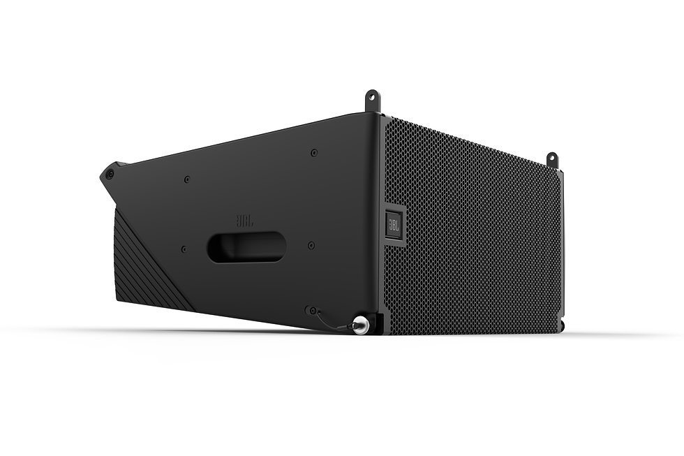 Thumbnail: JBL SRX910LA Dual 10-inch Powered Line Array Loudspeaker left-front angle