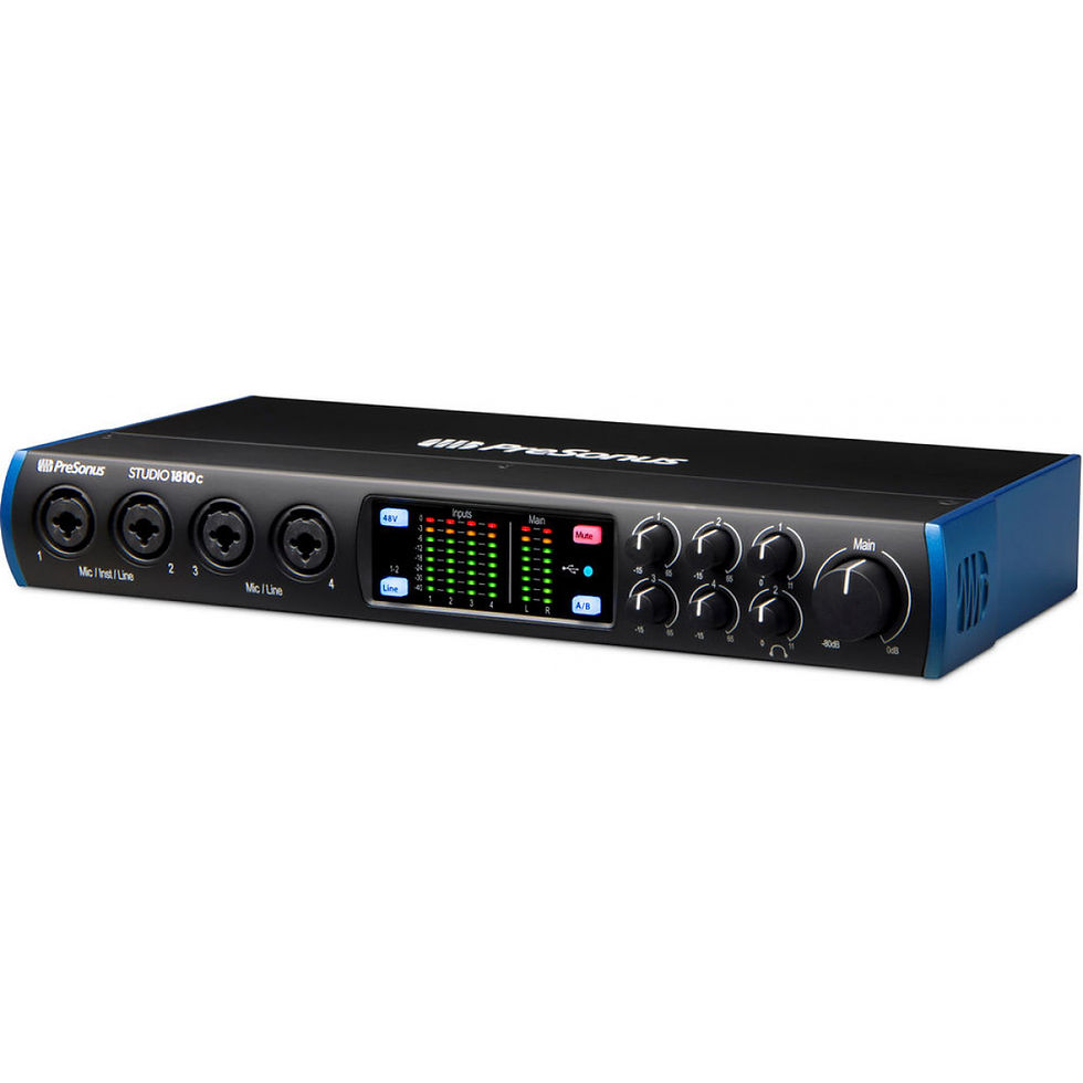 Thumbnail: PreSonus Studio1820C marching band and percussion audio interface right side angle