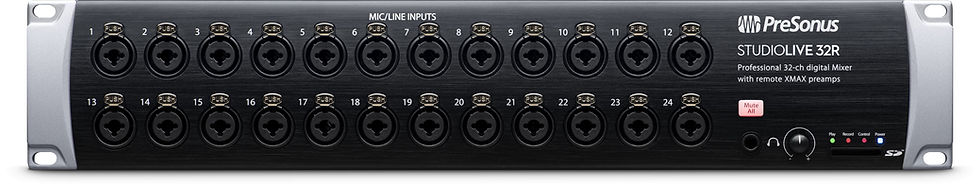 Presonus studiolive 32r digital rack mount mixer front view