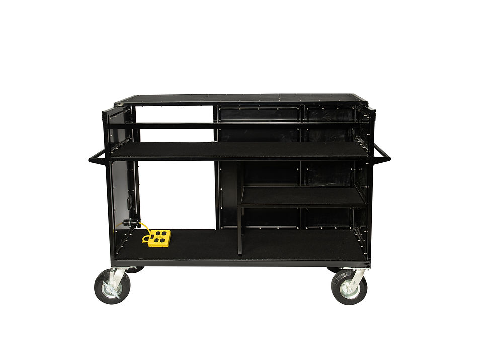 corps design marching percussion synthesizer field frame cart front open