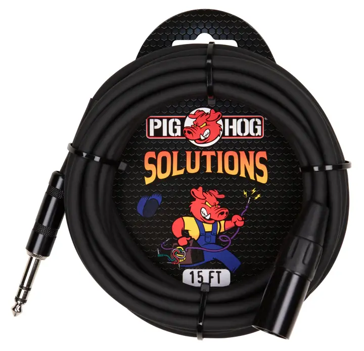 Thumbnail: Pig Hog balanced TRS to XLR audio cable PM-TMXM15