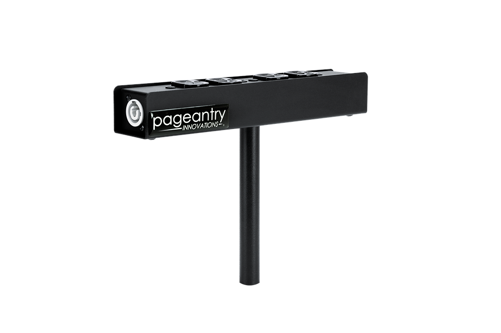 Thumbnail: Pageantry Innovations DB-EDS4 DistroBLOX 4-outlet power distribution box for marching audio pass-through