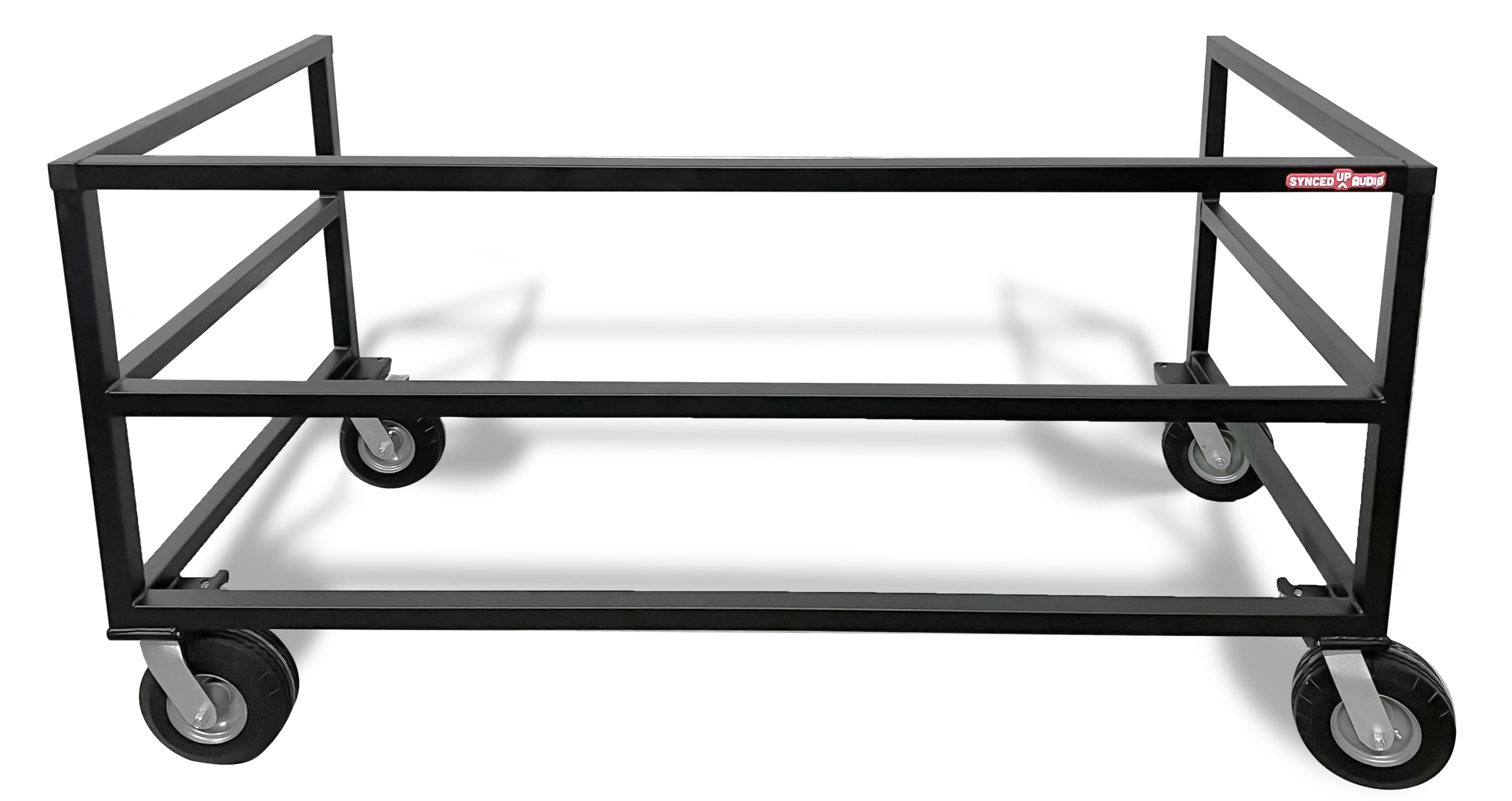 Synced Up Audio AUX1 marching field frame auxiliary accessory percussion cart front view