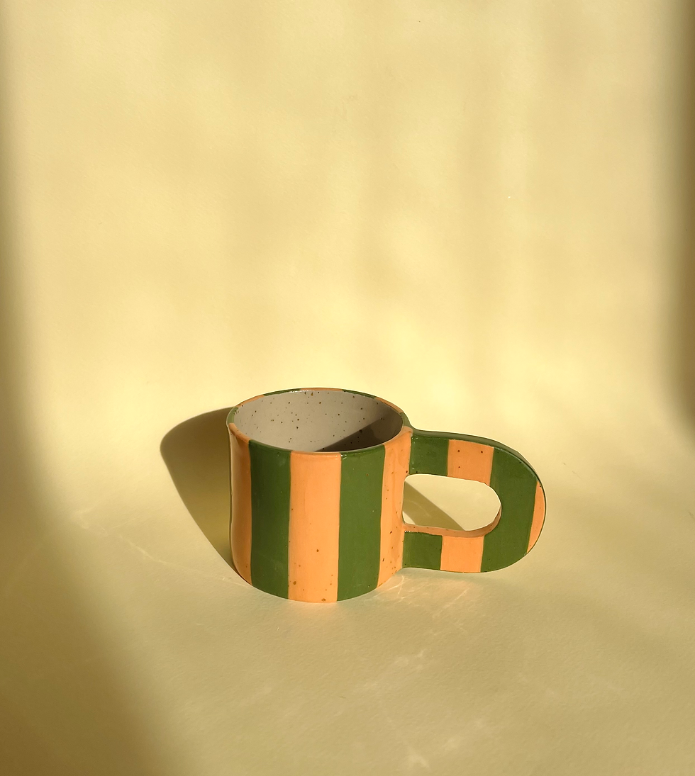 Miniaturbild: Good Mood Stripes orange/grün