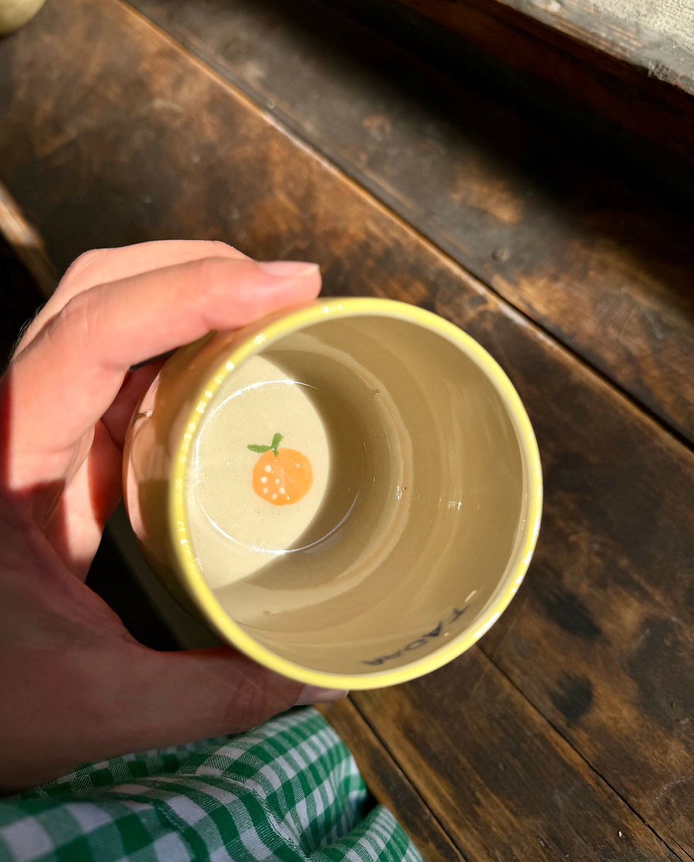 Miniaturbild: Orangen-Netz Mug