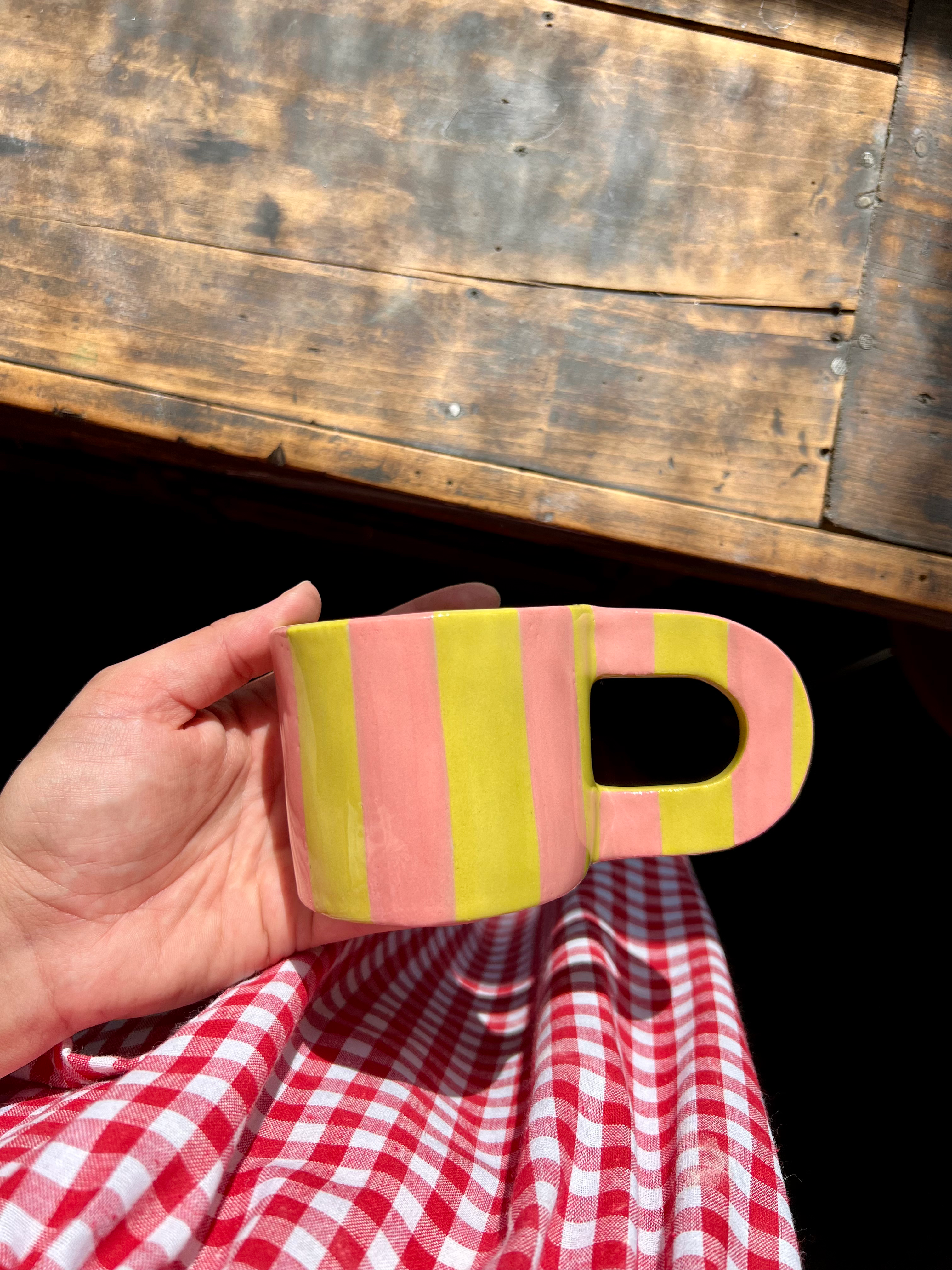 Good Mood Stripes rosa/pistazie