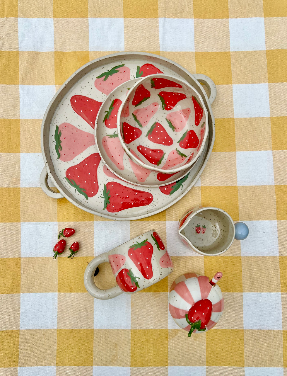Miniaturbild: Tortenteller Erdbeeren Special Price