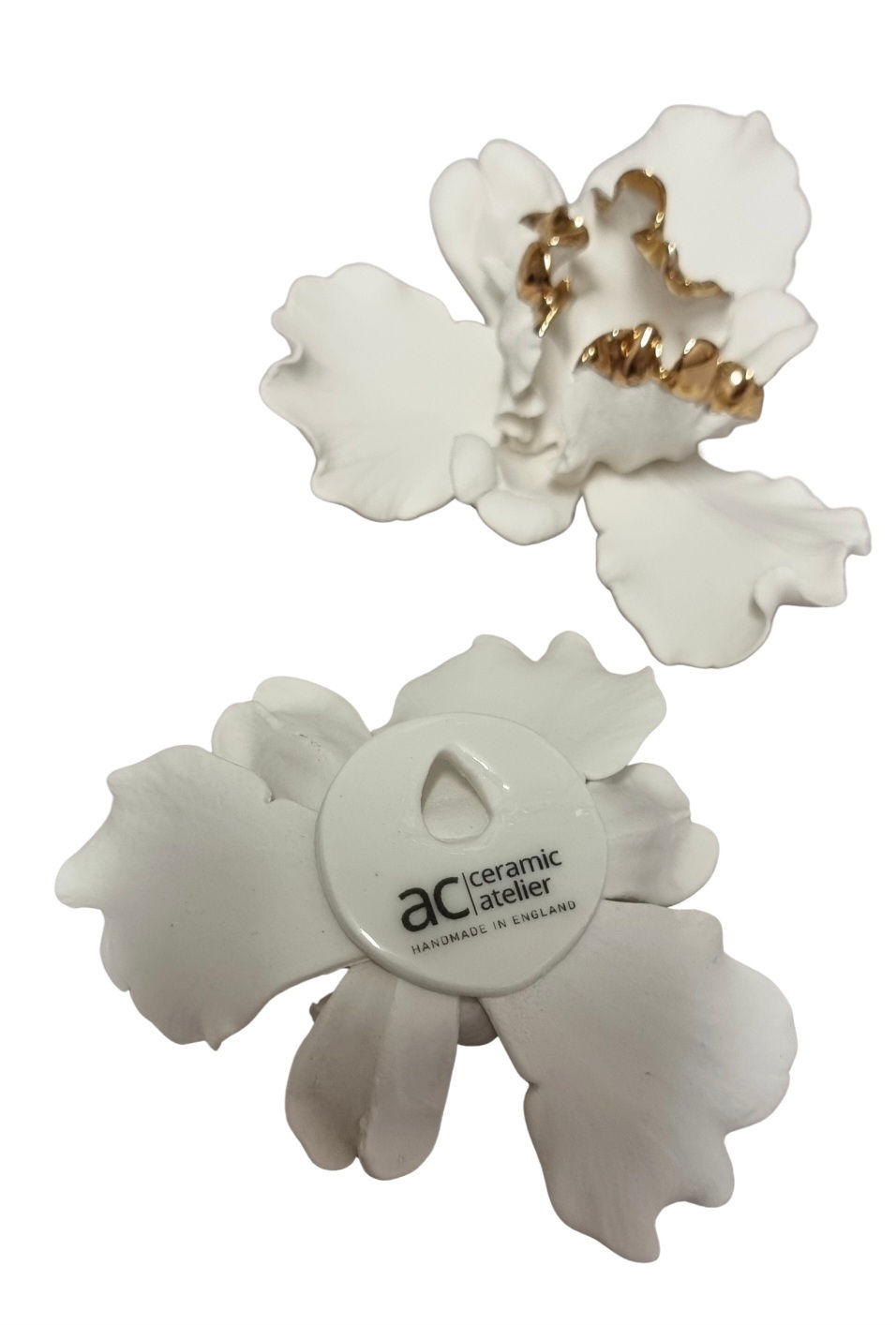 Thumbnail: Iris Flowers - Natural Porcelain Wall Décor.
