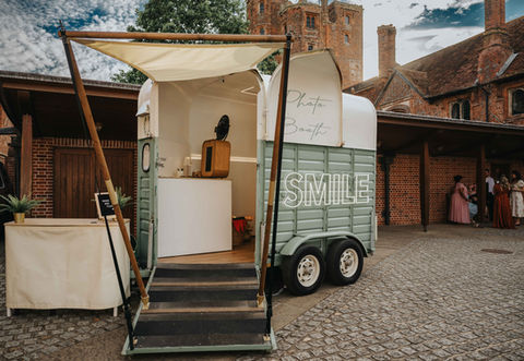 Unique horsebox photo booth in Suffolk