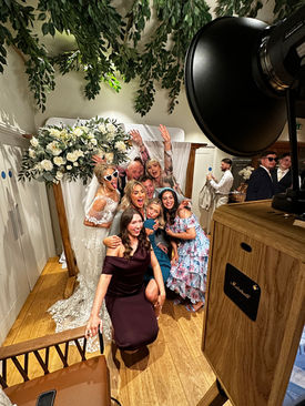 Close up of personalised wedding photo prints from a professional photo booth hire service in Suffolk, Norfolk and Essex.