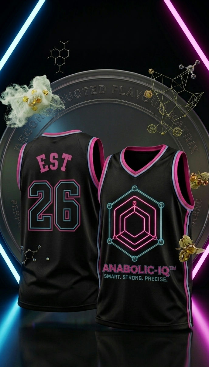 Anabolic-IQ™ Cyber-Athletic Basketball Jersey front and back