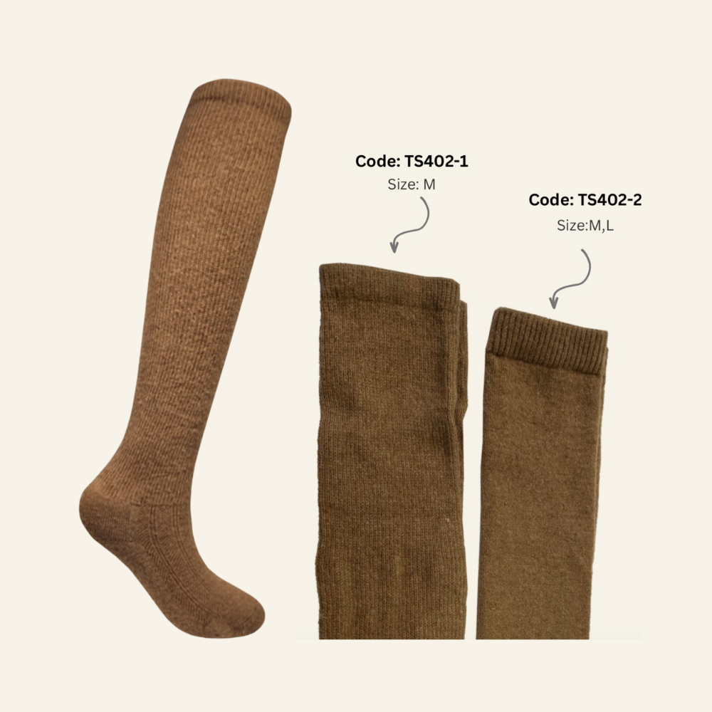 100% тэмээний ноосон урт оймс