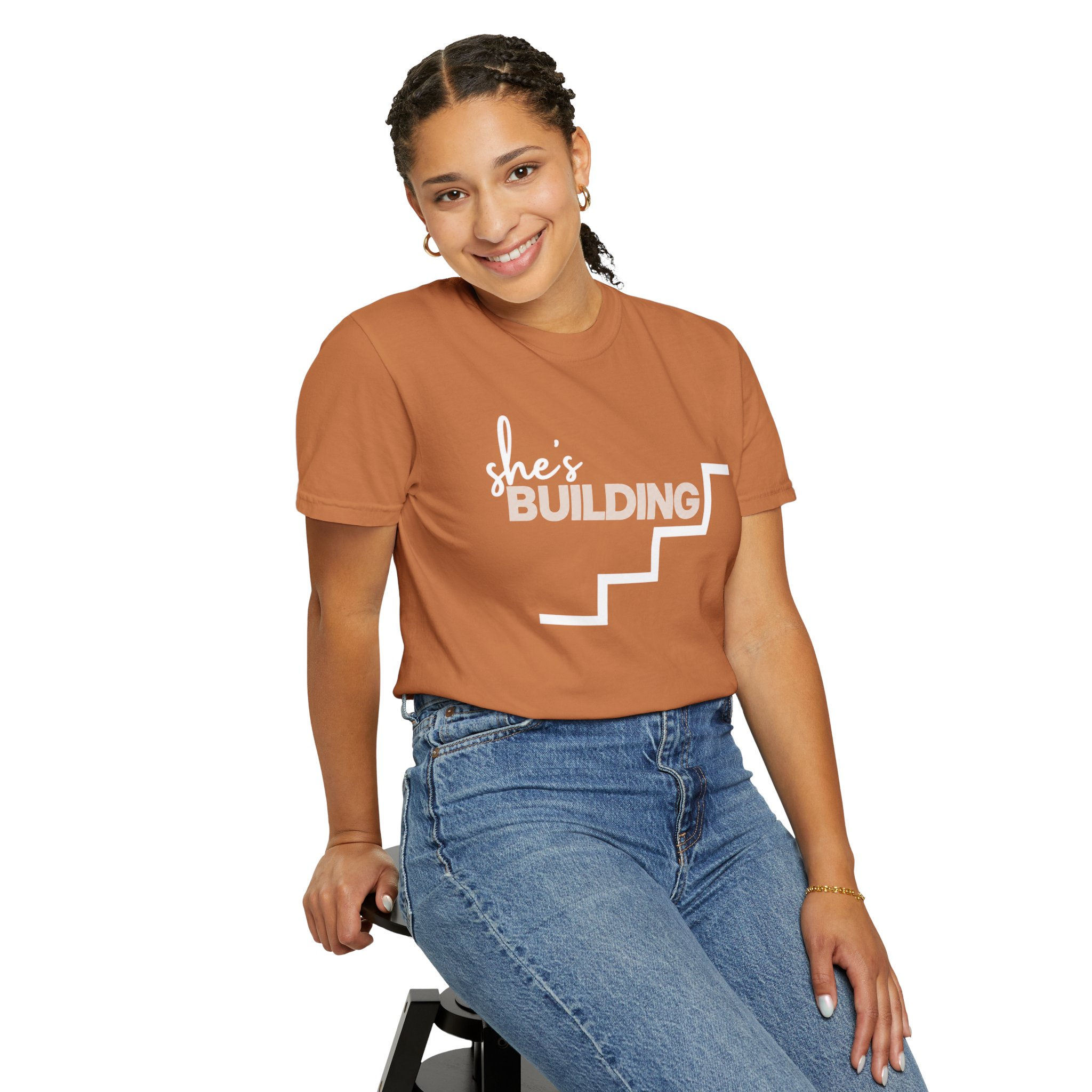 She’s Building stairs T-shirt | Tee