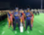marching band at standby during awards ceremony