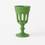 Thumbnail: Sage green vintage-style goblet ideal for elegant wedding tablescapes and upscale event rentals.