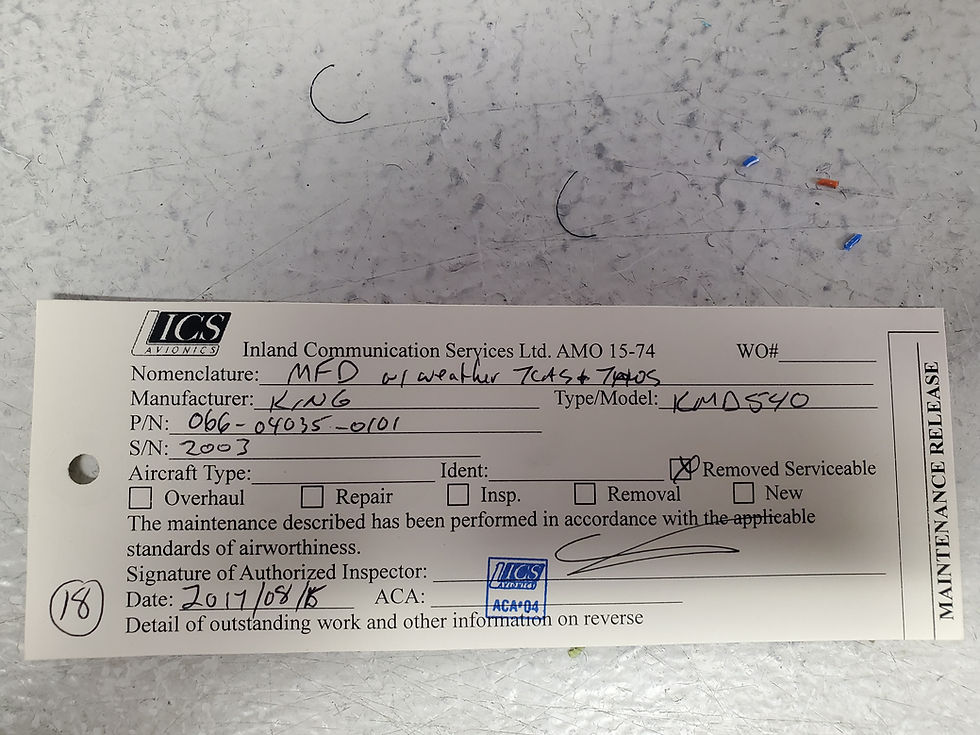 Thumbnail: King KMD 540 MFD w/ Wx, TAWS, TCAS 066-04035-0101