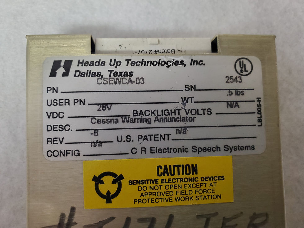 Thumbnail: Annunciator Panel CSEWCA-03