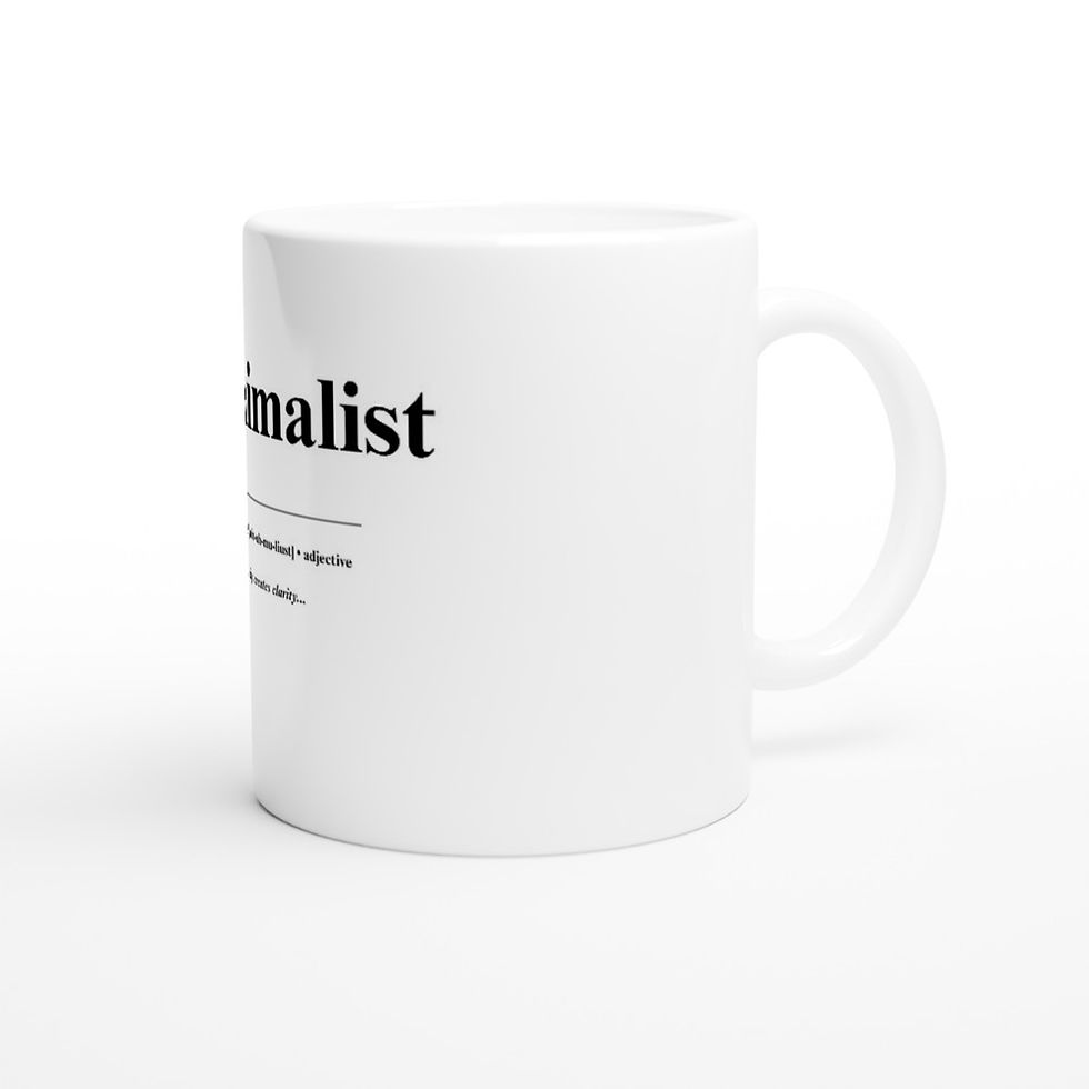 Thumbnail: #minimalist - White 11oz Ceramic Mug