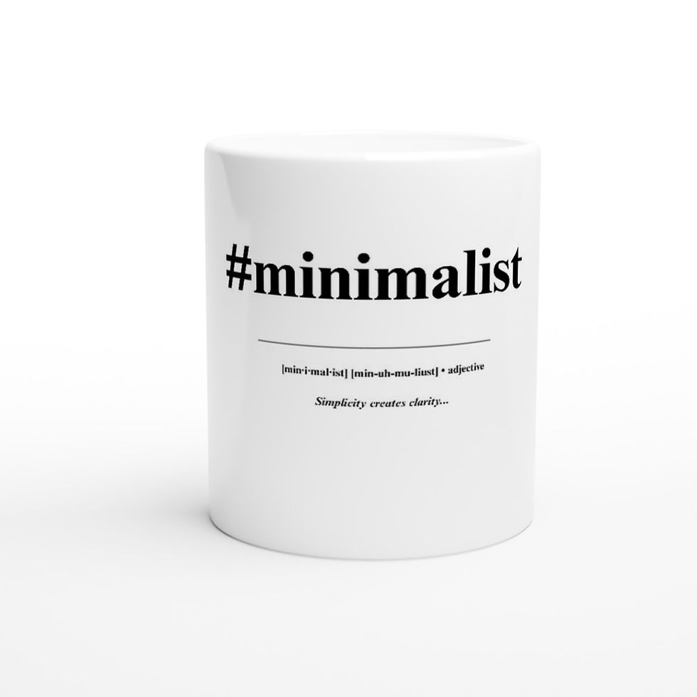 Thumbnail: #minimalist - White 11oz Ceramic Mug