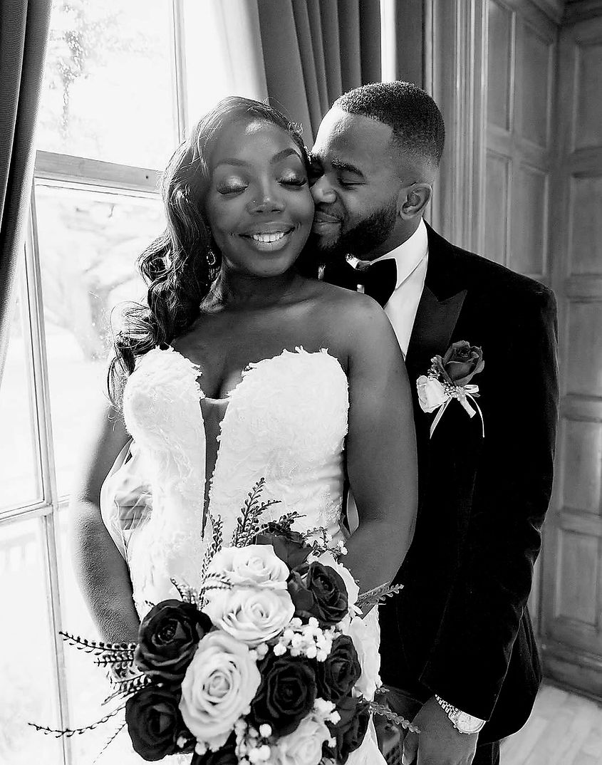 Nigerian Wedding. Bride And Groom
