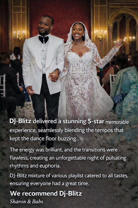 Nigerian Wedding Dj In London