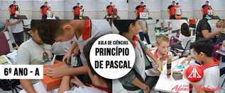 Os alunos escolheram dois tipos de experimentos para mostrar a aplicação do principio de Pascal