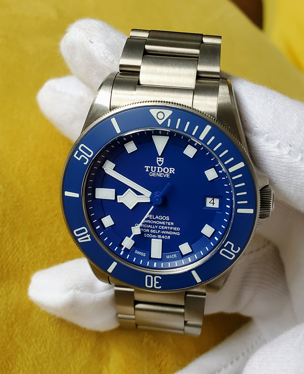 Thumbnail: Tudor Pelagos Blue Men's Titanium Watch 25600TB.