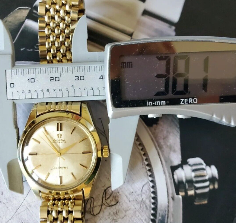 Thumbnail: Omega Seamaster 14779.61 SC. Cal 552. Stunning Gold Capped Crosshair Dial, Year