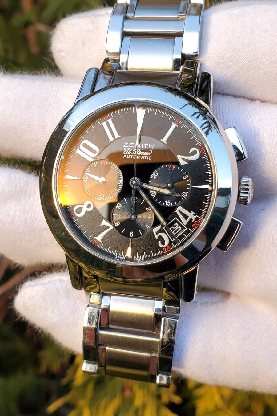 Thumbnail: Zenith El Primero Port Royal V, Ref. 02.0451.400/21 .Serviced