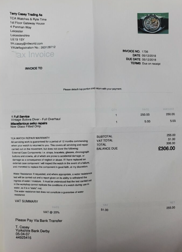 Thumbnail: Bulova Oceanographer, Snorkel 666, Vintage 1969. Fully Serviced With Receipts.