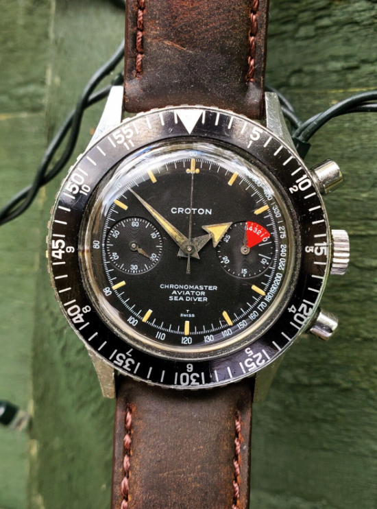 Nivada Grenchen /Croton Vintage Chronograph ,Chronomaster, Aviator Sea Diver