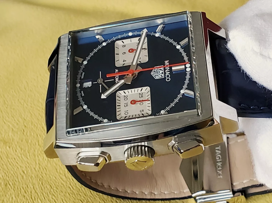 Thumbnail: TAG Heuer Monaco  Calibre 2  Ref/ CBL2111.FC6453  New In House Calibre