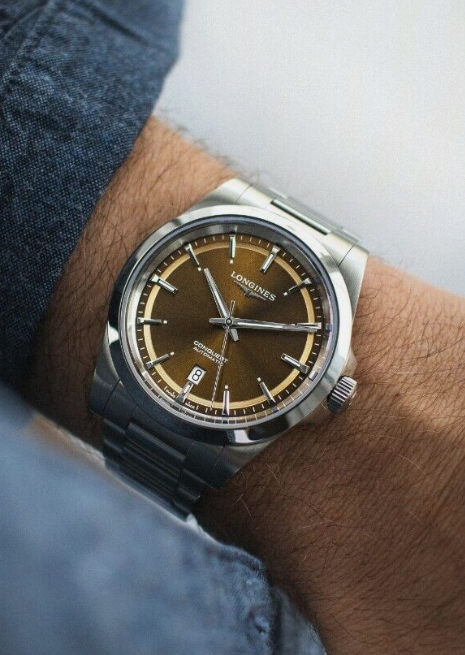 Thumbnail: Longines Conquest L38304626 Brown Sunray Dial 41mm, Brand New. RRP £1900