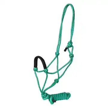 Thumbnail: Rope halter w/ braided noseband & matching lead