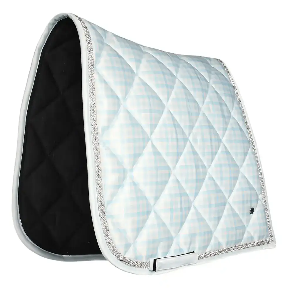 Thumbnail: Dapplebay Gingham Dressage Saddle Pad
