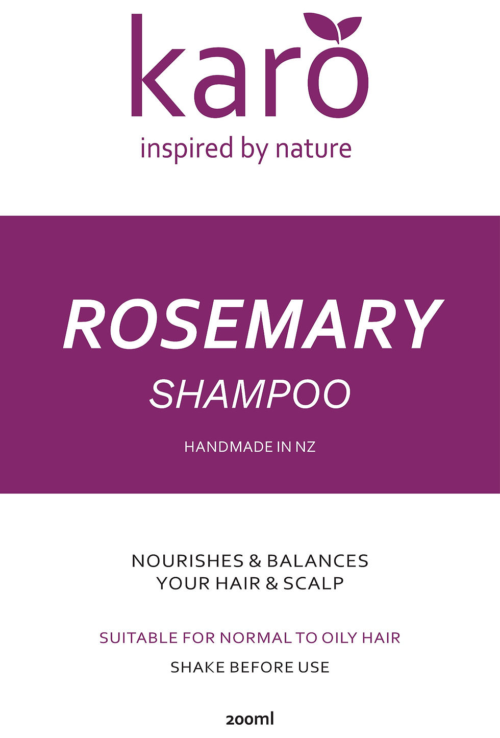 Thumbnail: KARO Rosemary Shampoo 200ml