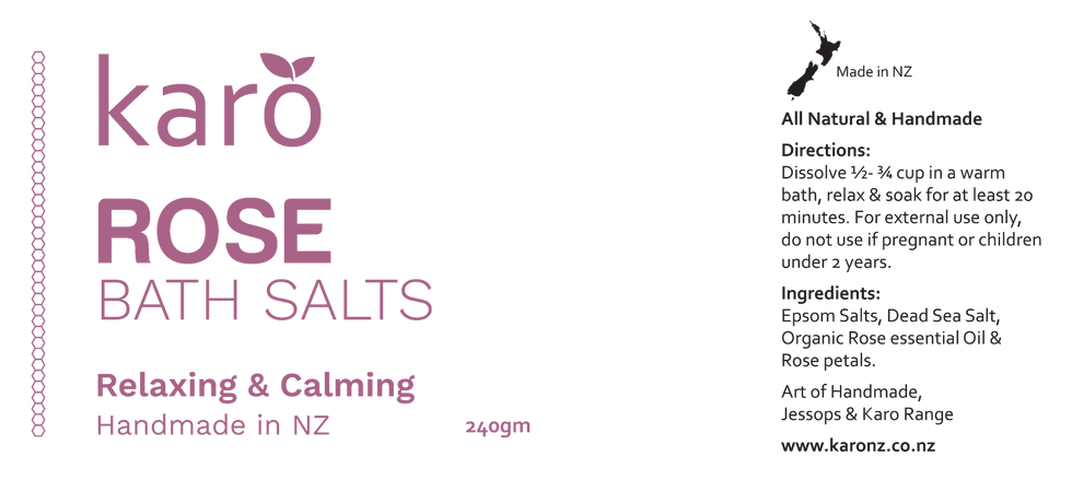 Thumbnail: KARO Rose Bath Salts 240g