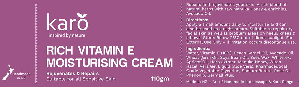 Thumbnail: KARO Rich Vitamin E Moisturising Cream 110g