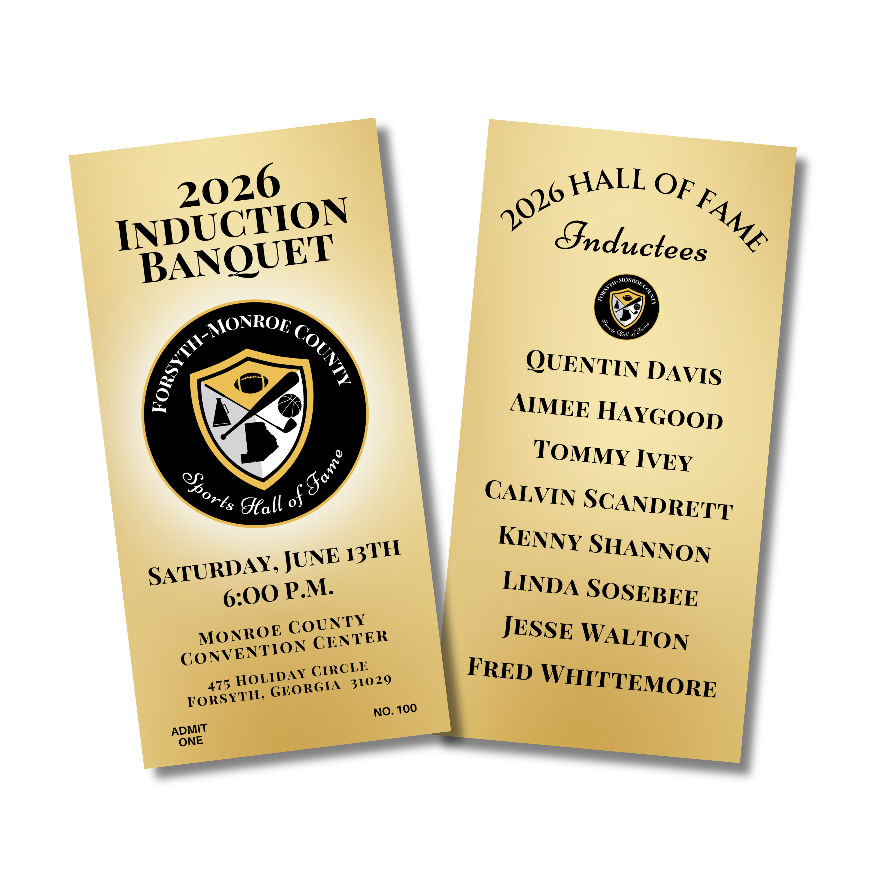 2026 Induction Banquet Ticket