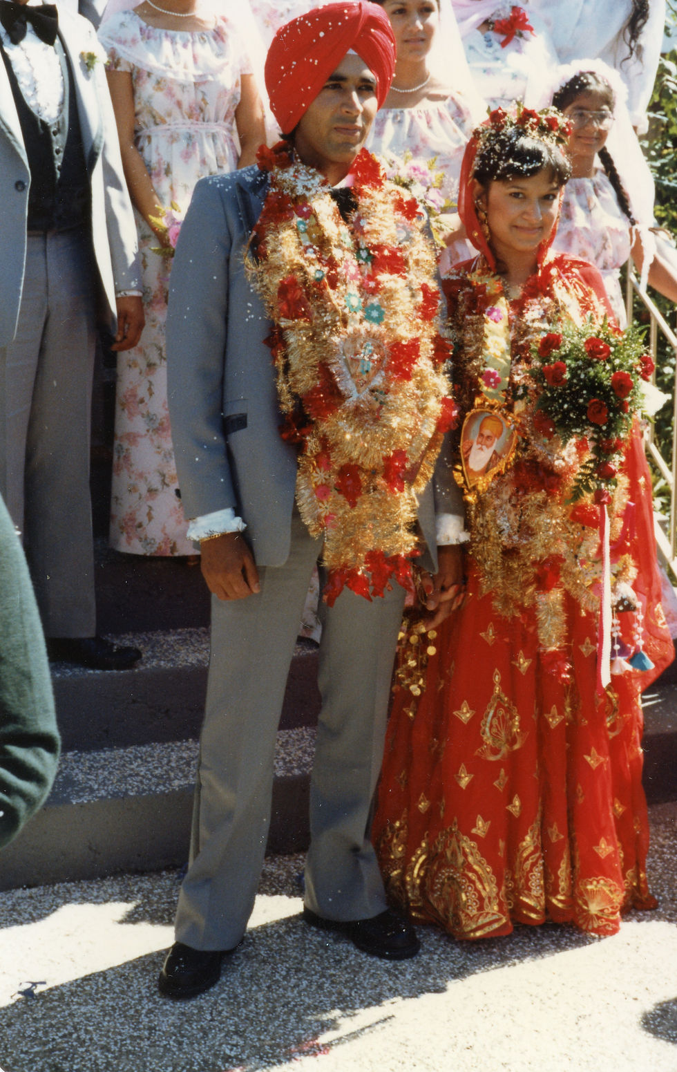 Tirtho Kaur Bains (right) and Makhan Singh Rai (left)