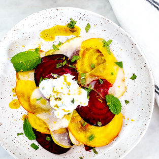 Beetroot & pear salad