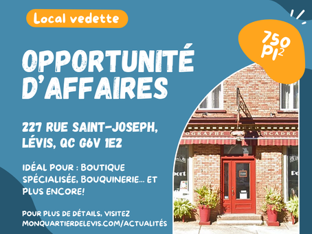 Local vedette de la semaine !