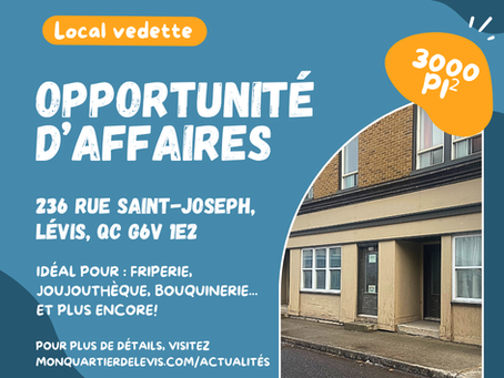 Local vedette de la semaine !