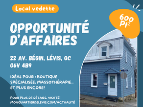 Local vedette de la semaine !