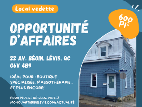 Local vedette de la semaine !