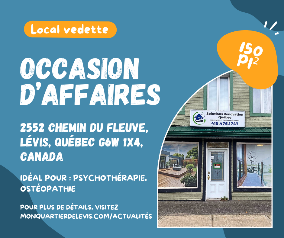 Local vedette de la semaine !