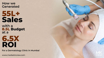 6.5X ROI Achieved For a Dermatology Clinic | Social Media Management | Performance Marketing | Visual Branding